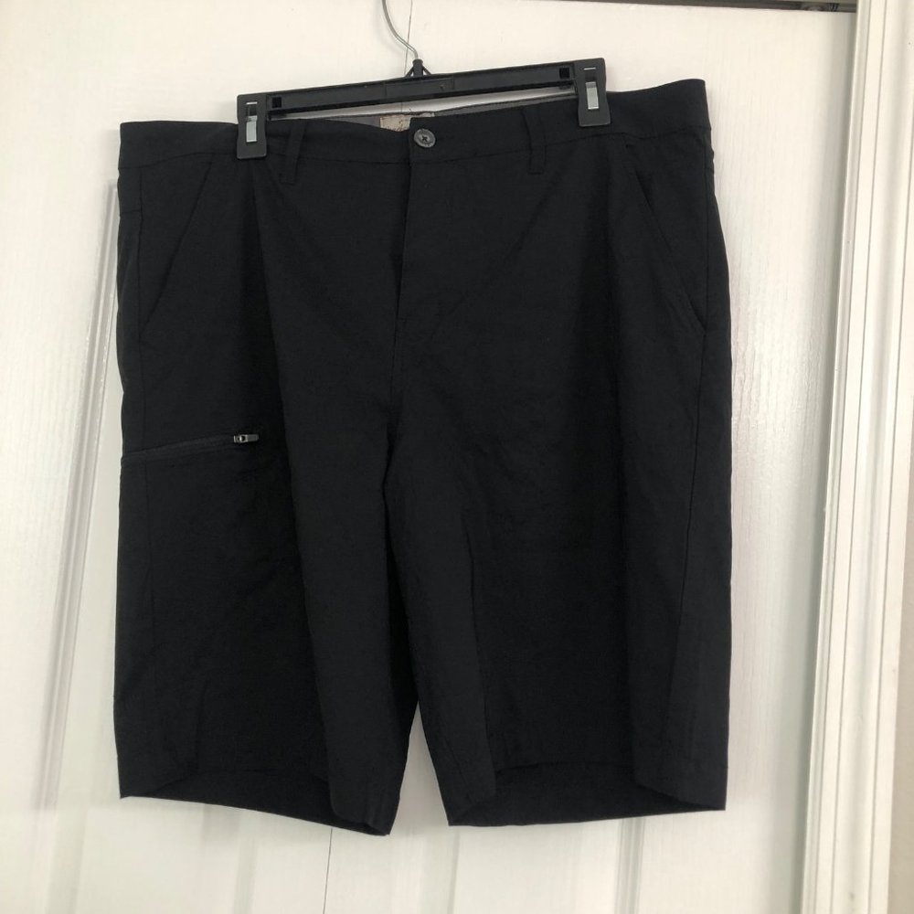 Weatherproof vintage mens nylon trail shorts black 38